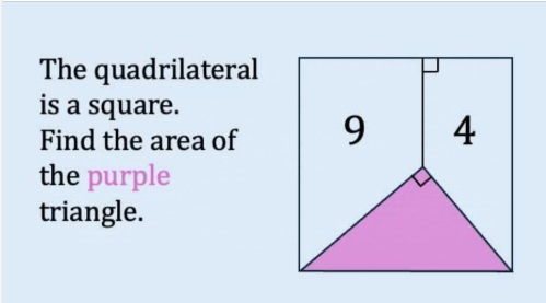 Triangle mauve