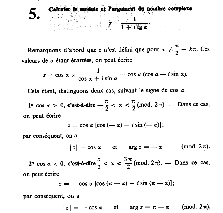 Exercice 5 avec corrigé